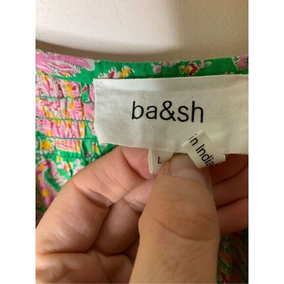 BA&SH Odeon Dress green women's size large - Picture 7 of 9